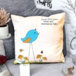 Springvibe Blue Birdie Cushion cover