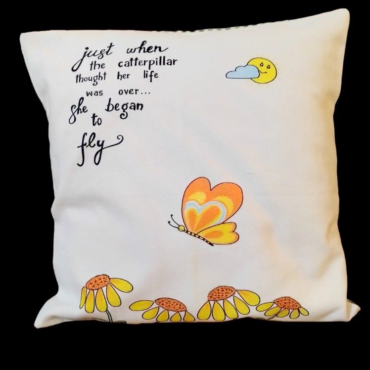 Springvibe Fun Froilic butterfly Cushion Cover